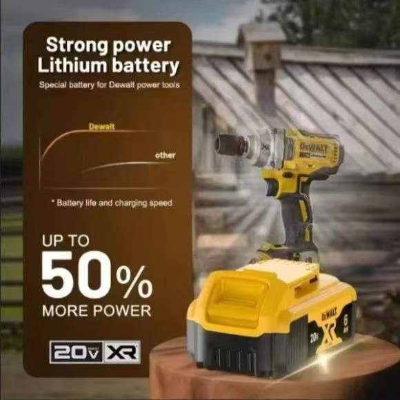 Original Dewalt 60V/20V Battery, 5AH 6AH 9AH Dewalt Battery, DeWalt DCF DCD DCG DCS DWE Series Power