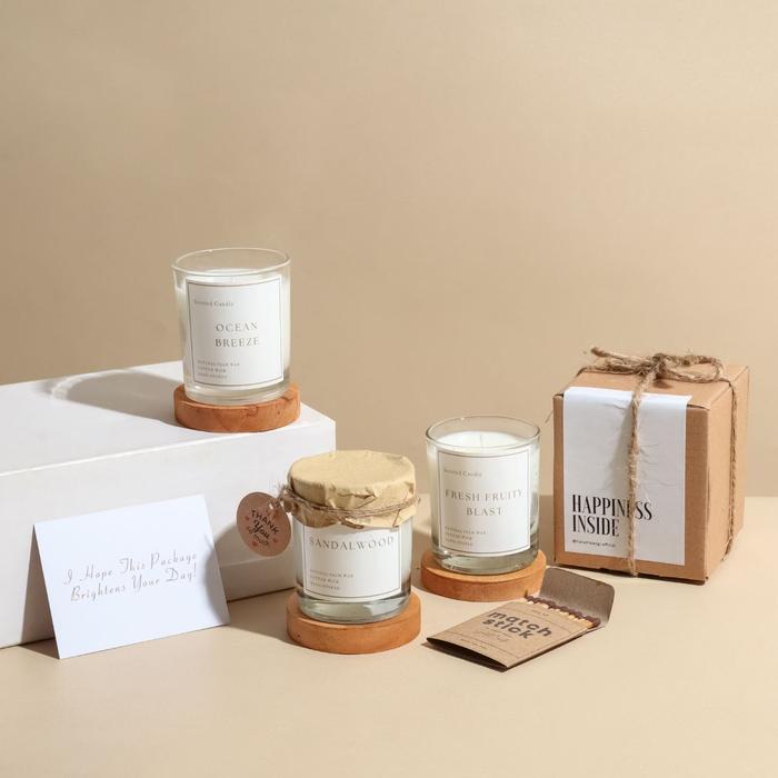 Hampers Lilin Scented Candle Lilin Aromaterapi Gelas Terlaris