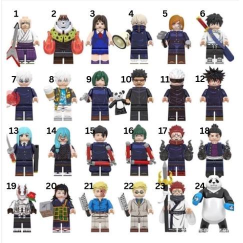 KOLEKSI mainan minifure lego bricks jujutsu kaisen naruto bleach WM6149 fure anime