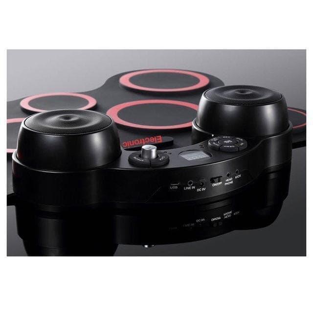Portable Roll Up Drum Pad Electronic Digital Drum Set Kit Professional