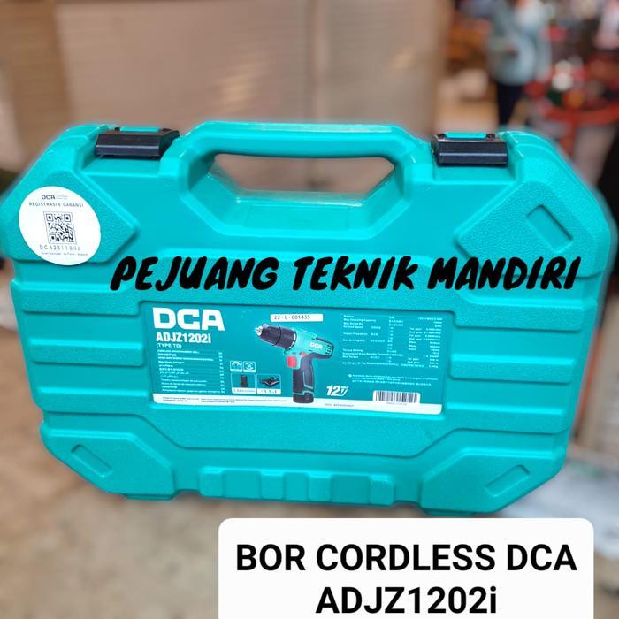 MESIN BOR SET CORDLESS DCA ADJZ1202i 12V / BOR BATERAI DCA ADJZ 1202i