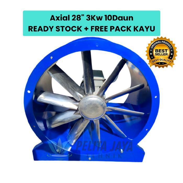 Axial Fan 28" 3Kw 1400Rpm Merk PJT FAN - Kipas Axial Fan Direct 28" 3Kw - Blower Ducting