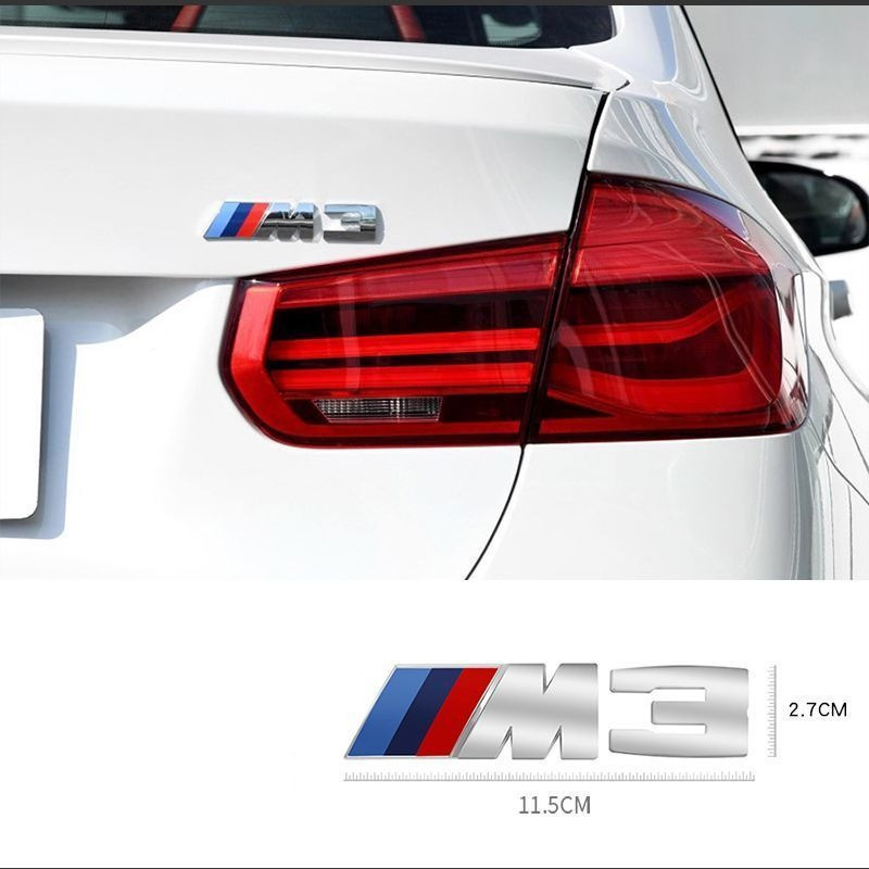 3D Emblem Car Fender Side Rear Trunk Badge M Logo Sticker Number Decal For BMW M1 M2 M3 M4 M5 M6 M7
