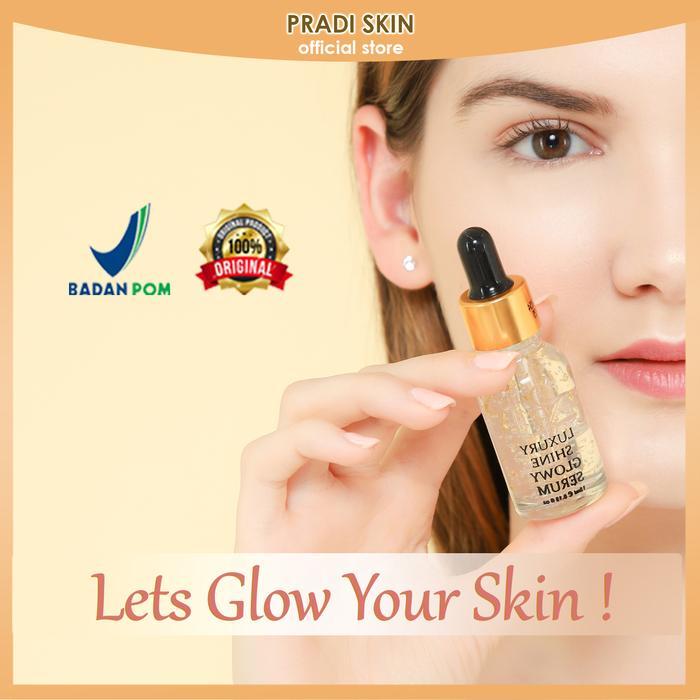 LUXURY SHINE GLOWY SERUM Pradiskin Glow untuk wajah