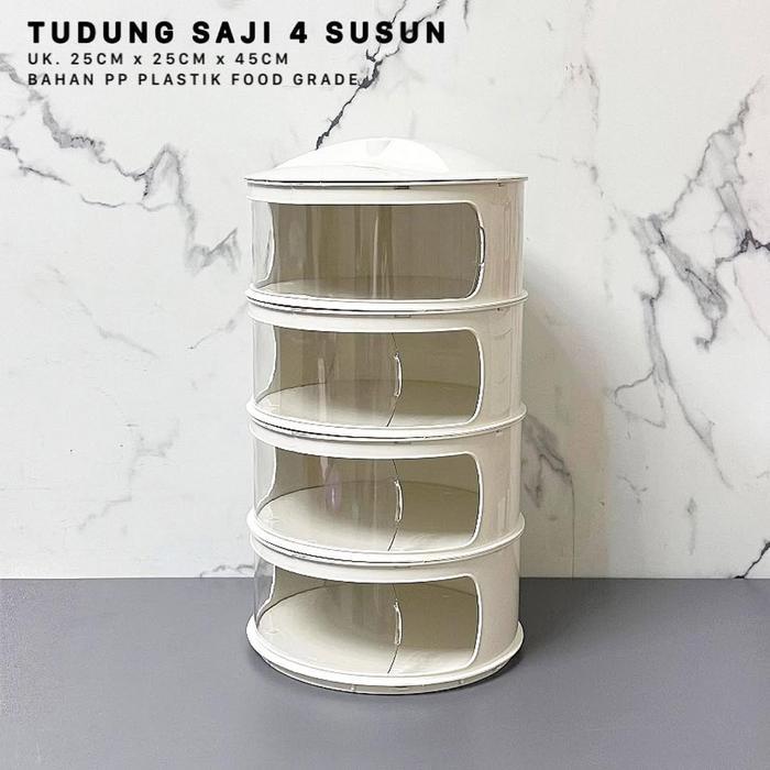 Rak Tudung Saji Makanan Lauk Tingkat 3 4 5 Susun Tudung Penutup Lauk Terbaru 