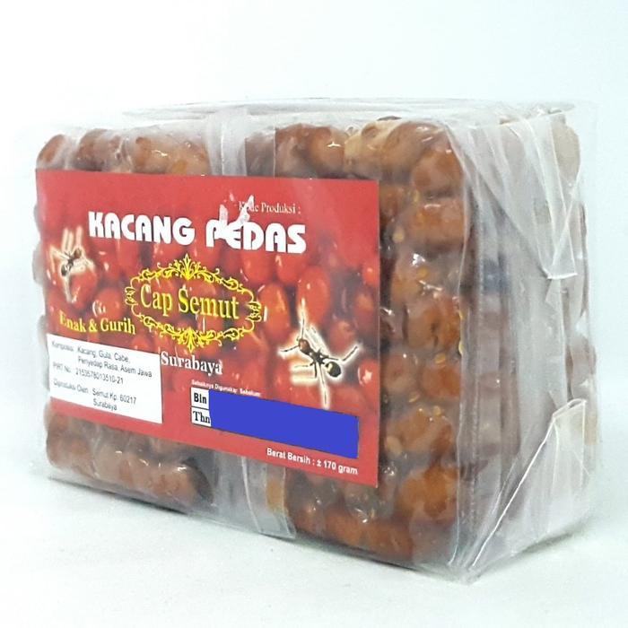 NEW CAP SEMUT KACANG PEDAS 170gr GULA PEDES ASIN MANIS KHAS SURABAYA