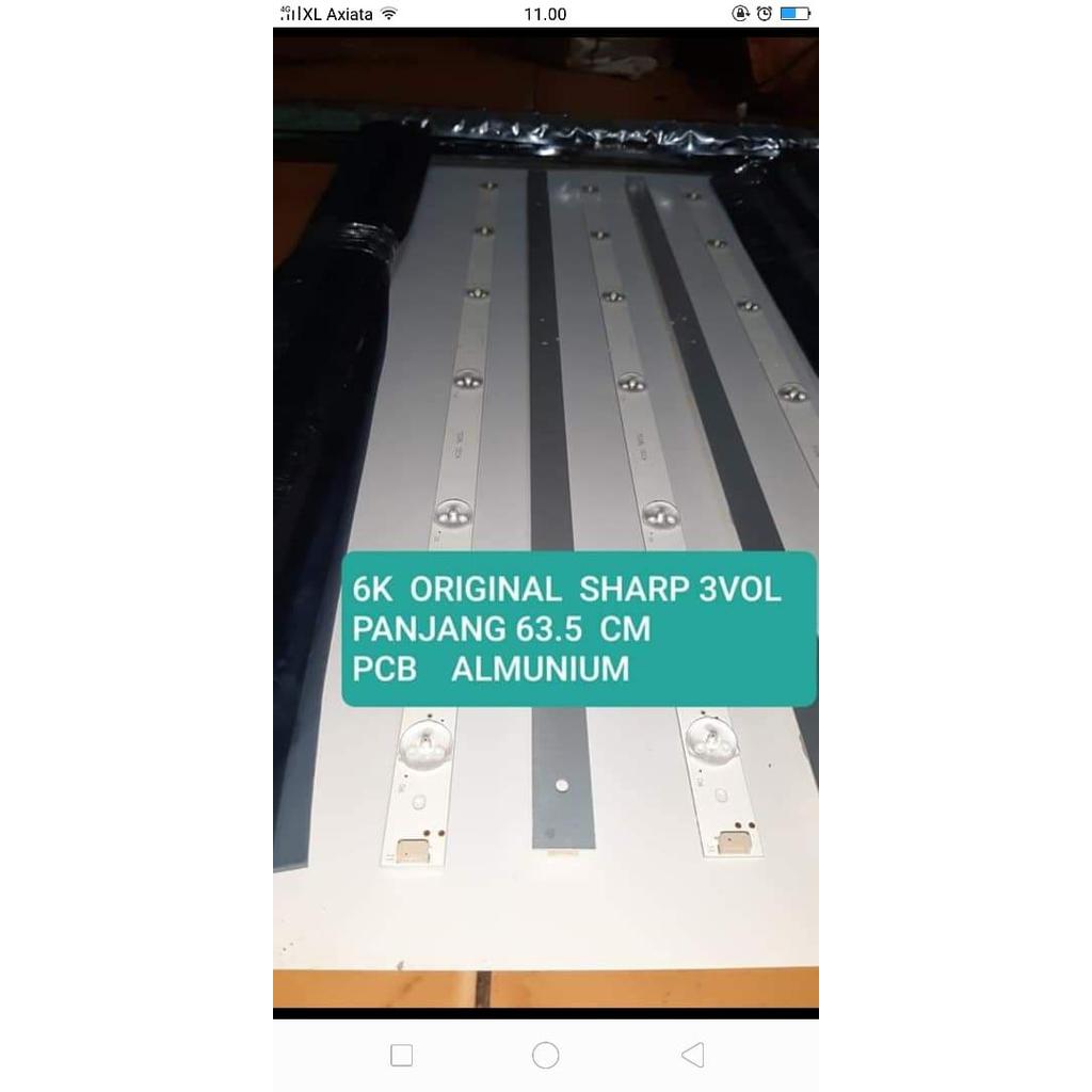 Termurah Original Backlight Sharp 6 Led 3V Lampu Tv Led Sharp 32