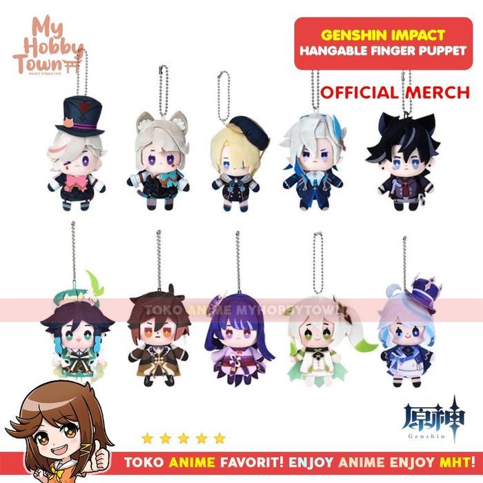 [AL] neka Jari Anime Game Kter Genshin Impact Zhongli Mora Hangable Finger Puppet Plushie Doll