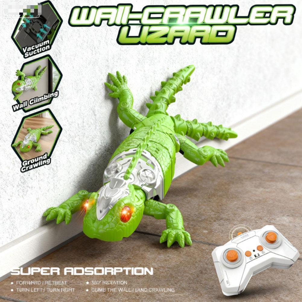 Wall Climbing Lizard,Wall Climbing RC Chameleon Toy Remote Control Wall Crawler Robot Gecko Floor