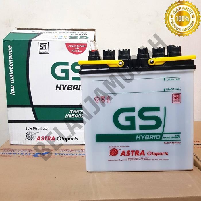 Aki Mobil Gs Astra Hybrid Ns40Zl 100% Asli Astra