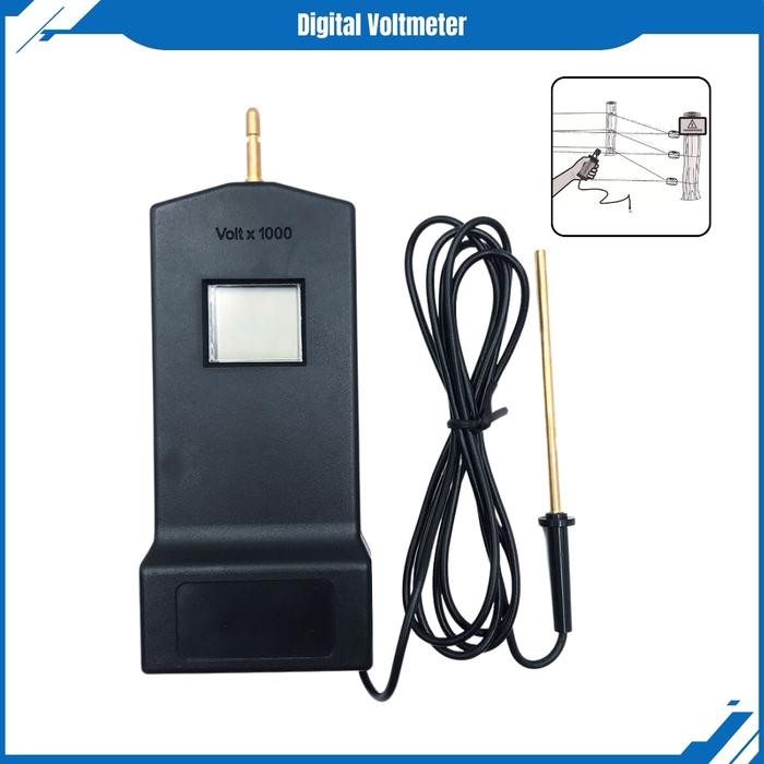 Voltmeter Digital Alat Ukur Tegangan Pagar Listrik Kejut X1000