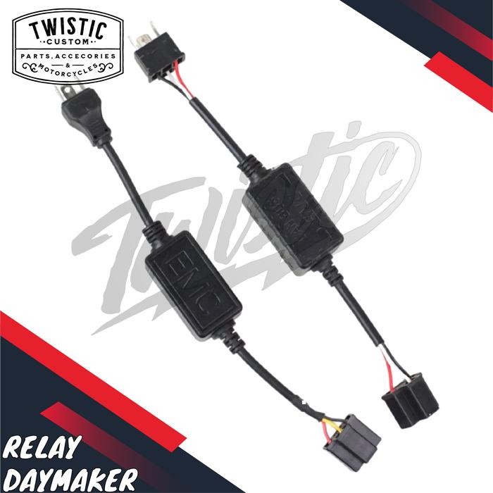 RELAY LAMPU LED DAYMAKER MOTOR MOBIL JEEP