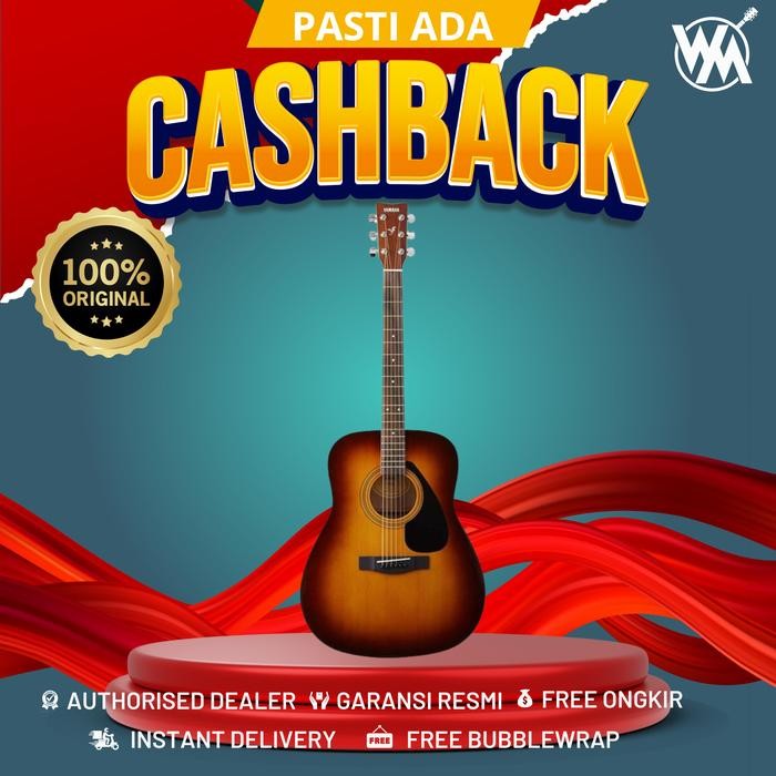 YAMAHA GUITAR F 310/F310/F-310 WARNA TBS TOBACCO SUN BURST