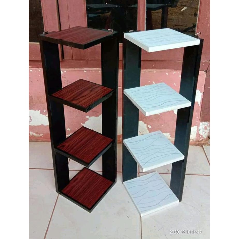 

TERLARIS Rak sudut ruangan / Dekorasi rumah / Murah Hitam / warna Rm READY STOCK