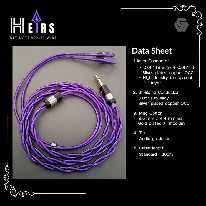 VJC HEIRS The Violet Ultimate Custom Cable for IEM