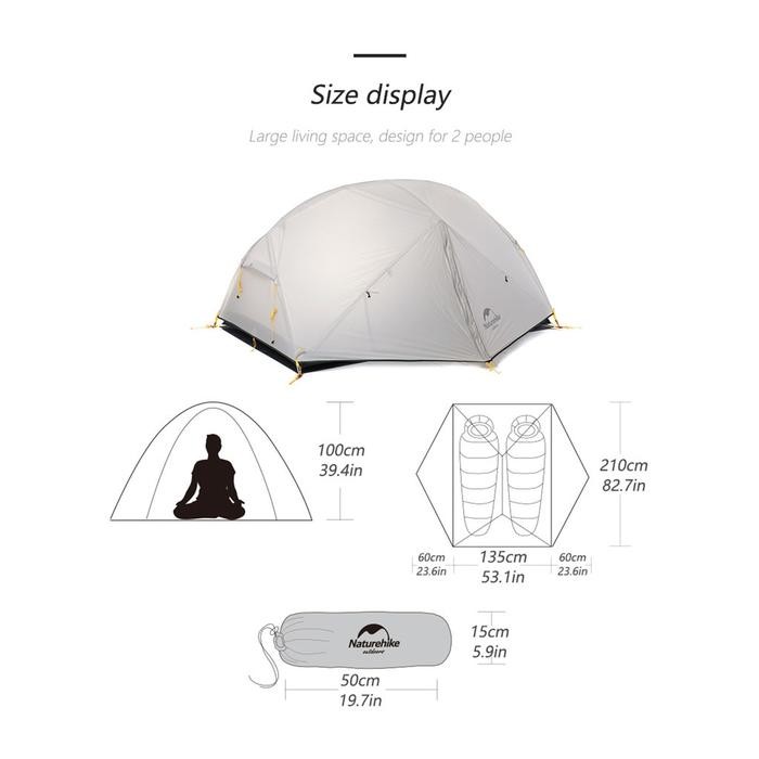 Tenda Mongar Ultralight 2 Person 20D NH17T007-M