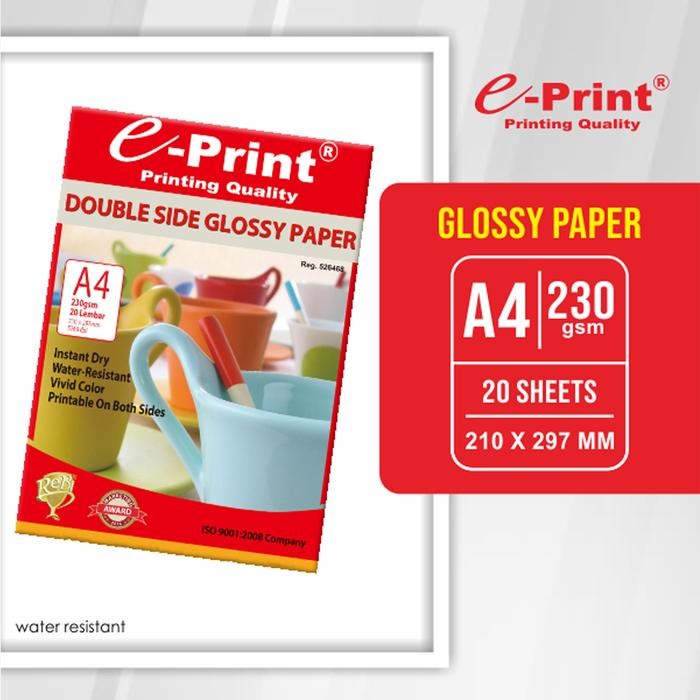 

Pilihan- E-Print Kertas Foto Doubleside Glossy 230 Gsm