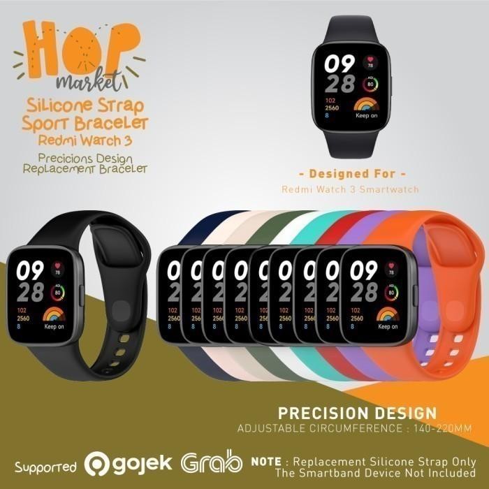 Silicone Strap Tali Jam Silikon Rubber for Redmi Watch 3 Mi Watch3