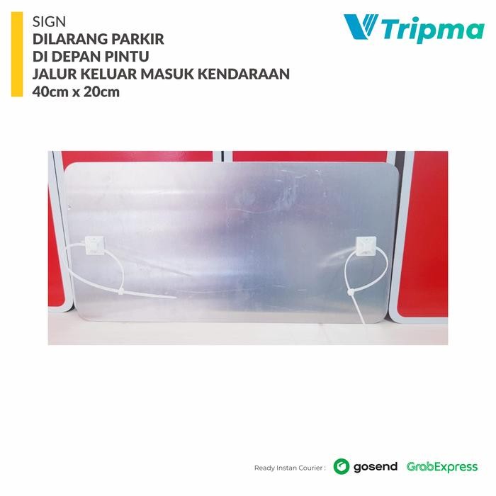 

RAMBU DILARANG PARKIR 40CM X 20CM - PLAT ALUMUNIUM STICKER REFLECTIVE