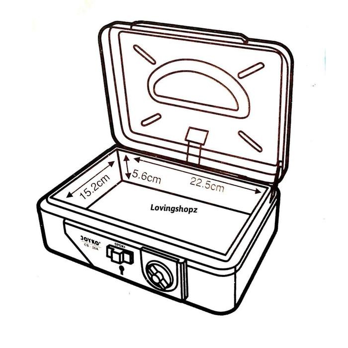 

CASH BOX JOYKO CB-26A DENGAN KUNCI DAN KOMBINASI - DESK