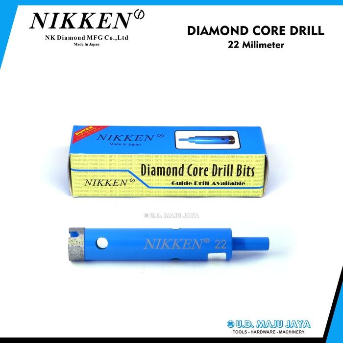 Nikken-Diamond Core Drill 22Mm/Mata Bor Marmer/Granit - Made In Japan