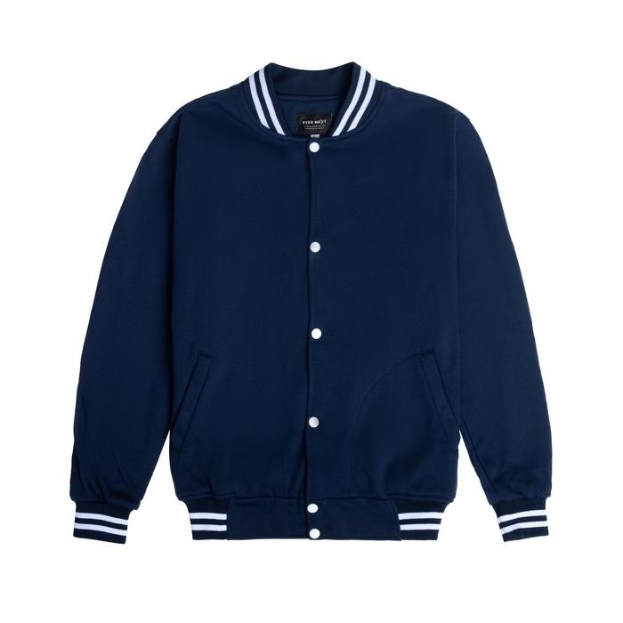 Pilihan- Evernext - Jaket Varsity Pria Dallas Jaket Cowok Baseball Jaket Fleece Jaket Casual