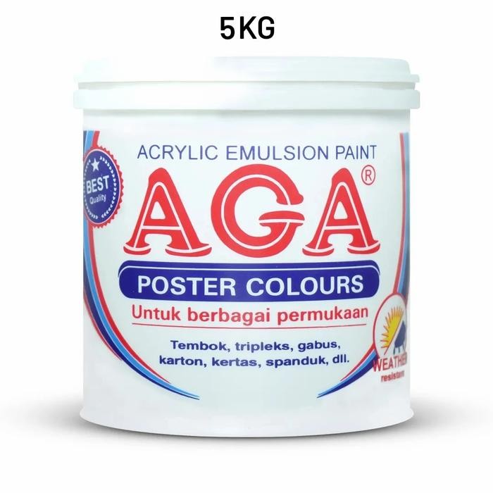 

NEW PRODUK CAT AGA POSTER ACRYLIC / AKRILIK / WATER BASED 5KG MAWAR-89