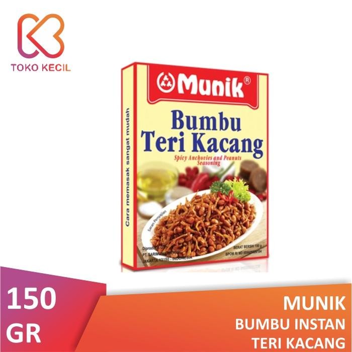 

Stok Baru Munik Bumbu Teri Kacang 150gr