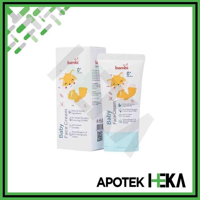 Terbaik Bambi Baby Face Cream 50 Ml - Krim Wajah Bayi 100% Ori
