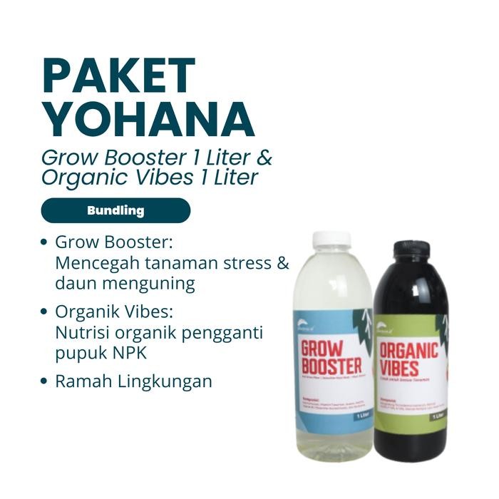 Infarm - Paket Bundling Pembenah Tanah Organic Vibes + Grow Booster Pupuk Tanaman Sprayer