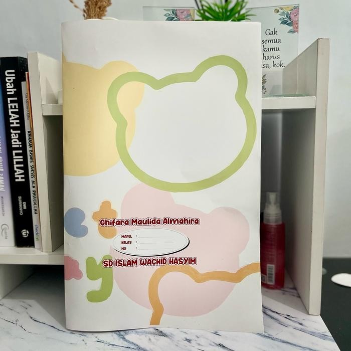 

New 10 PCS SAMPUL BUKU AESTETIC KARAKTER CUSTOM NAMA