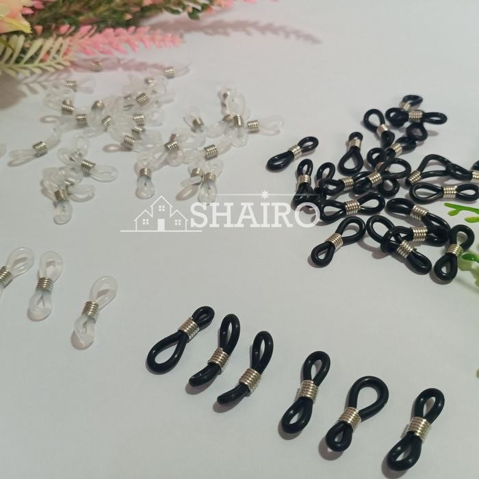 

New Karet kait Untuk Rantai Kacamata Bahan Silikon Anti Slip/ strap holder