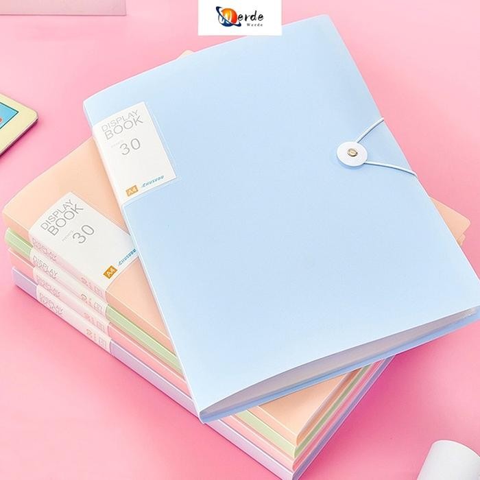 

New 30 Halaman Clear Holder A4 Map Document Keeper Map Dokumen File Display Book
