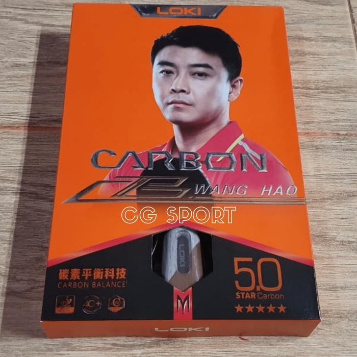 Pilihan- Bat Pingpong Loki 5 Star Carbon Tube Tech Original