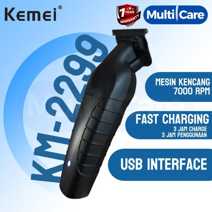 Wahl Kemeie - Km 2299 Alat Cukur Rambut Hair Trimmer Mesin Cukur Kumis Jenggot Professional