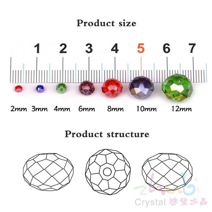 

New Kristal Ceko Warna Bening 6mm Bahan Kerajinan Diy Acsesoris Gelang Kalung Manik