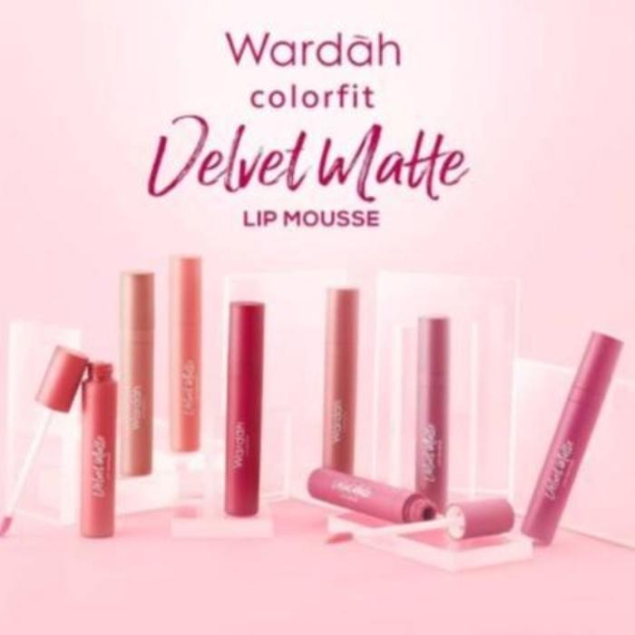 (WARNA BARU 09-14) WARDAH Colorfit Velvet Matte Lip Mousse 4gr Lipstick Gloss