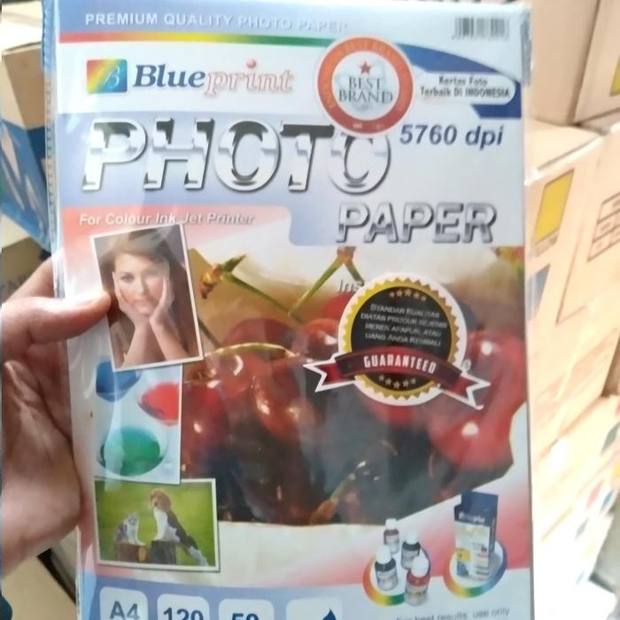 

Kertas photo paper blueprint A4 120 gram isi 50 sheets