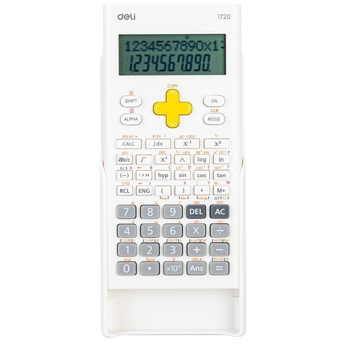 

Deli Scientific Calculator / Kalkulator Ilmiah 300 fungsi Garansi 5 Tahun E1720