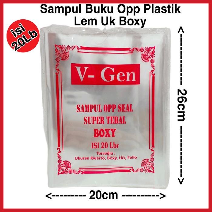 

New SAMPUL BUKU PLASTIK OPP LEM 1 PAK ISI 20 LEMBAR