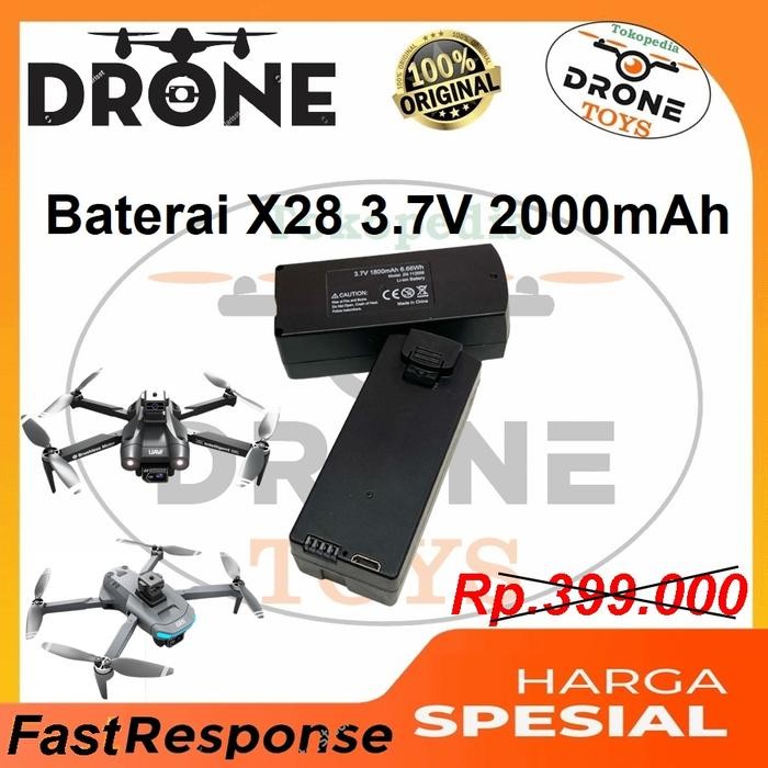 Battery Drone JJRC X28 PRO Batre 3.7v 2000mAh Baterai Drone JJRC X28