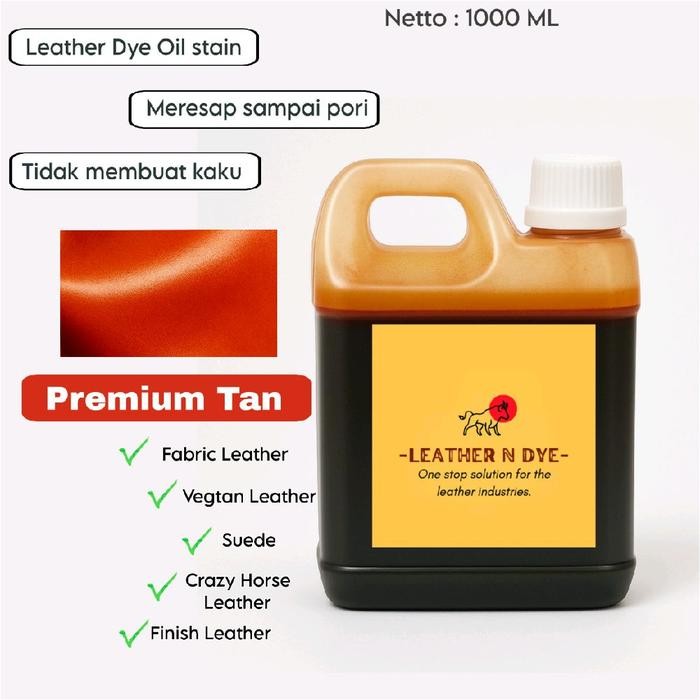 Ready Leather Dye Pro Oil Stain/Cat Kulit Vegtan/Nabati/Tas Kulit/Sofa Kulit Warna Tan permanent isi