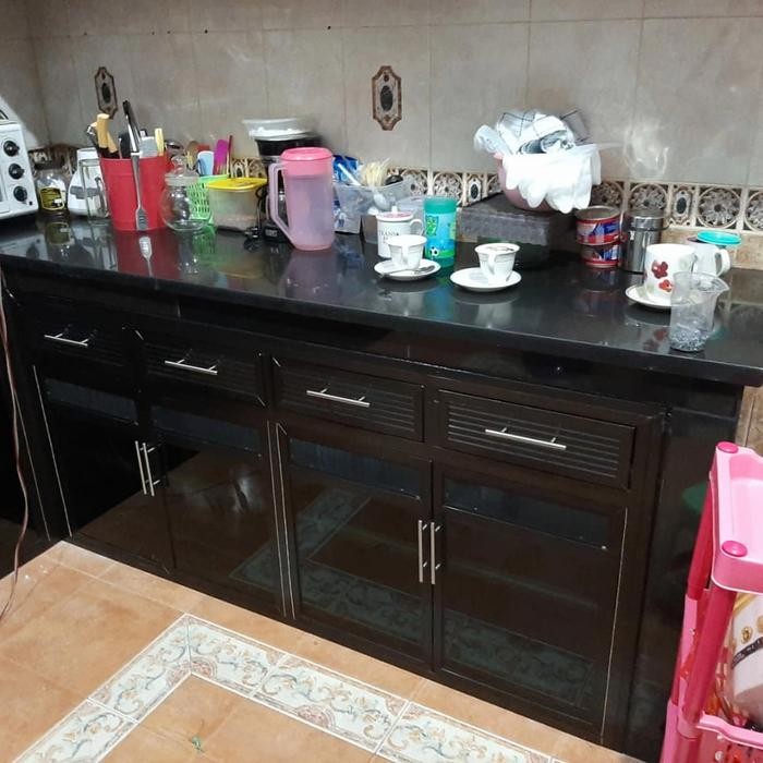 CUSTOM KITCHEN SET BAWAH/KITCHEN SET ALUMINIUM/PINTU DAN LACI KITCHEN.