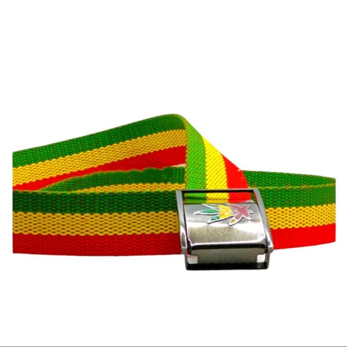 Pilihan- Ikat Pinggang Rasta Pria Wanita Sabuk Metall Gesper Rasta Bob Marley Sabuk Anak Remaja