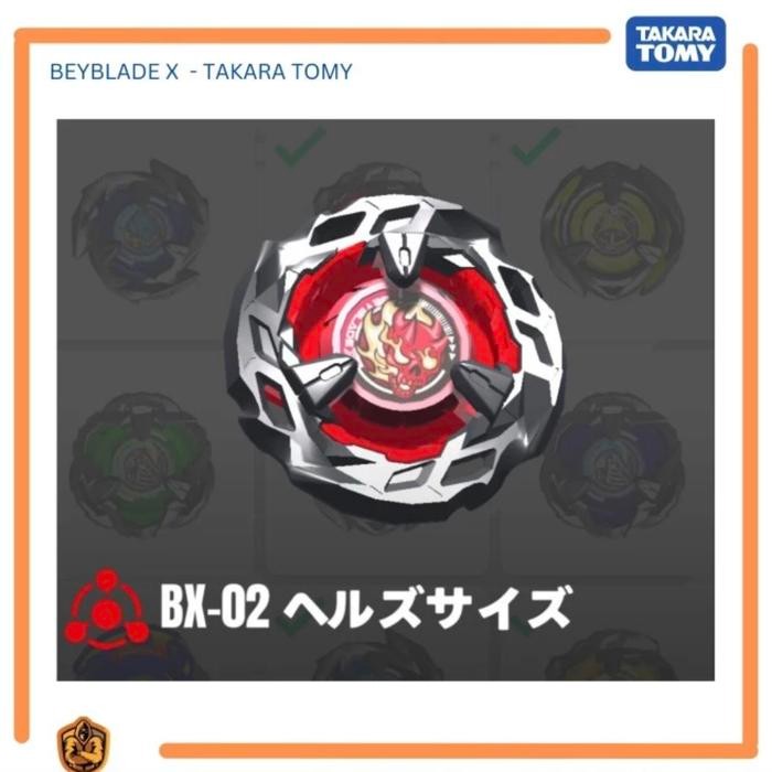 Terlaris BX-02 Beyblade X Blade Hells Scythe New SEALED Original Takara Tomy SALE