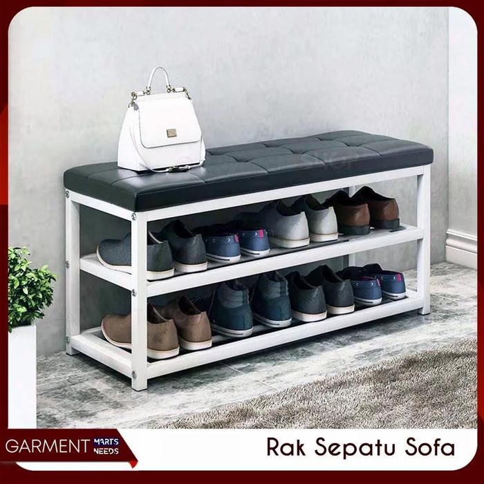 ASLI Rak Sepatu Besi Bench Susun READY STOCK