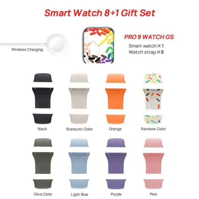SmartWatch MAX WATCH 9 PRO (8 in 1) Hryfine SERIES 9 Max AOD Analog