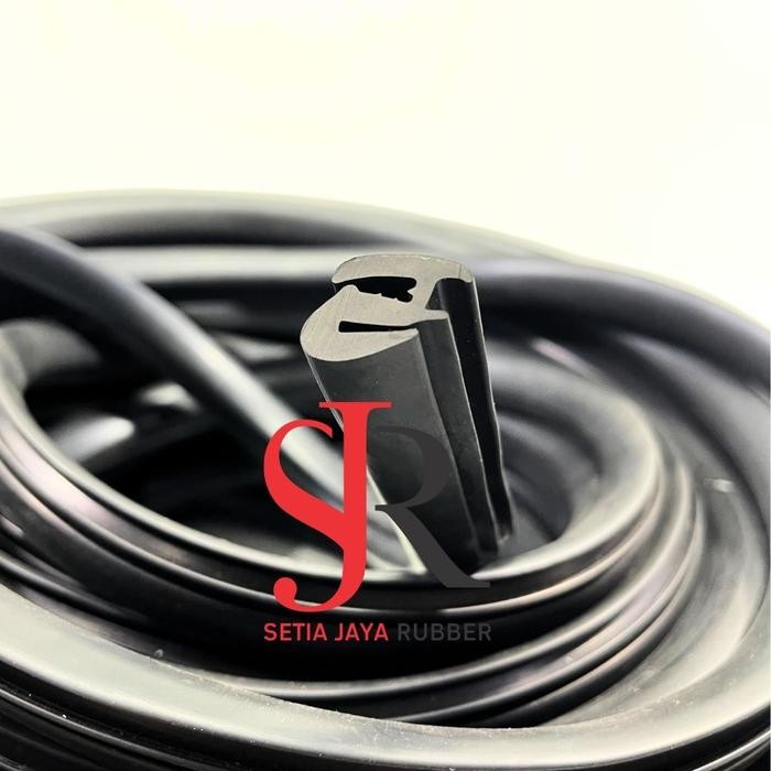 Paling Murah. Karet Kaca S Gundul Untuk Kaca 4 - 6 Mm / Karet Panel / Karet Kaca Mobil Meteran Type