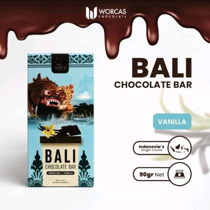 

Worcas Chocolate Bali Rasa Vanilla Coklat Vanila Cokelat Worcas Coklat Netto 90 gr