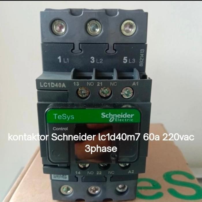 kontaktor Schneider new original lc1d40M7 60a 220vac 3phase/kontaktor Schneider/kontaktor Schneider